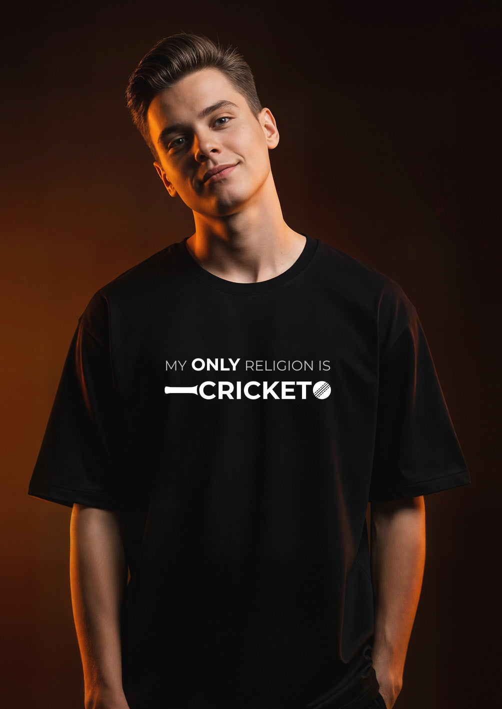 My Only Religion is Cricket - Premium Unisex Oversize T-Shirt