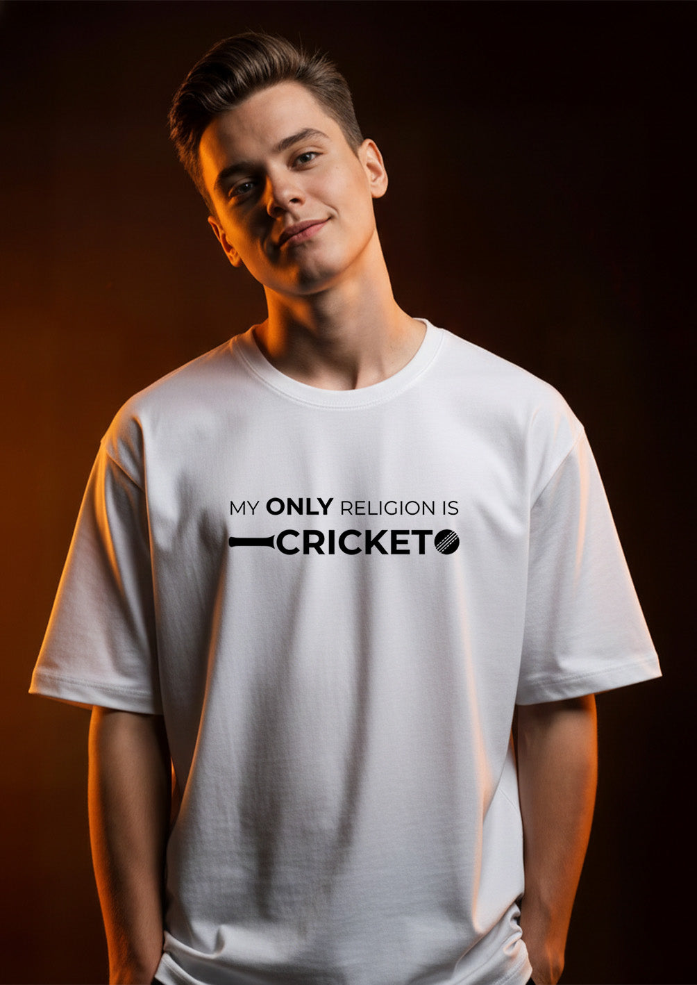 My Only Religion is Cricket - Premium Unisex Oversize T-Shirt